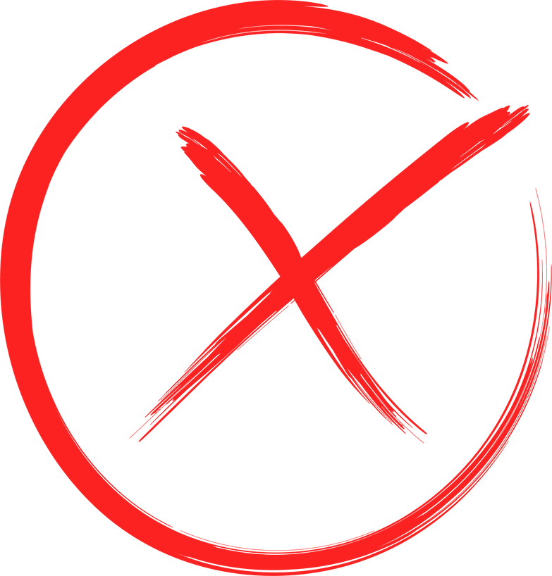 X Circle Illustration